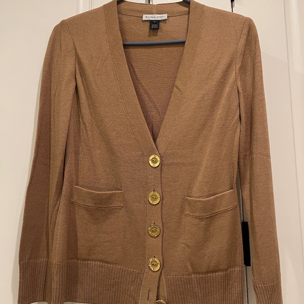 St John Open Cardigan with Buttons